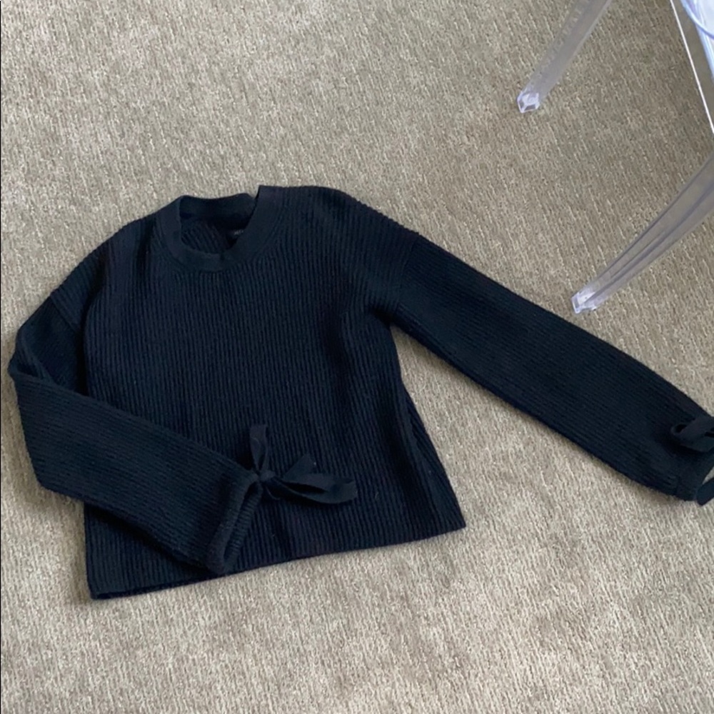 All Saints Ribbed Black Sweater